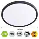 Prezent 70329 Trimo 60x2,5cm, 5400lm, 3000-6000K, 3 lépcsőben dimmelhető mennyezeti lámpa