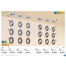 Rábalux 1050 Lite mennyezetbe építhető lámpa szett