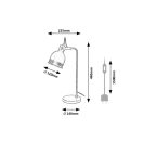 Rábalux 2240 Flint íróasztali lámpa