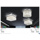 Rábalux 2448 Danielle szögletes mennyezeti lámpa