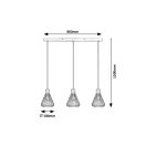 Rábalux 3149 Farfalle függeszték