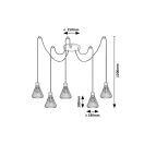 Rábalux 3150 Farfalle függeszték