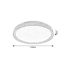 Rábalux 3500 Sherwood mennyezeti lámpa