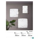 Rábalux 3697 Phaedra szögletes fali/mennyezeti lámpa