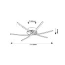 Rábalux 4606 Cyclone mennyezeti lámpa