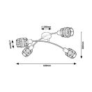 Rábalux 5282 Indiana mennyezeti lámpa
