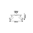 Rábalux 5323 Konrad spot lámpa