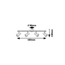 Rábalux 5325 Konrad spot lámpa