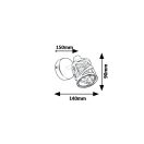 Rábalux 5335 Oberon fali lámpa