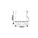 Rábalux 5377 Alder függeszték