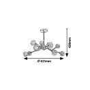 Rábalux 5395 Kassia mennyezeti lámpa