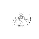 Rábalux 6340 Linett gyerek szobába illő mennyezeti lámpa