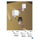 Rábalux 6529 Larkin fali lámpa olvasókarral