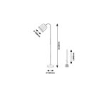 Rábalux 6640 Godric álló lámpa