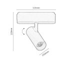 Rábalux 70114 LiTrack 500lm, 4000K sínrendszeres spot lámpa