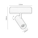 Rábalux 70115 LiTrack 800lm, 4000K sínrendszeres spot lámpa