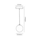 Rábalux 70120 LiTrack 400lm, 4000K, sínrendszeres függeszték