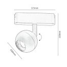Rábalux 70130 LiTrack 330lm, 2700-5500K, OKOS sínrendszeres spot lámpa 