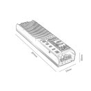 Rábalux 70207 LiTrack betáp, süllyeszthető, max. 200W