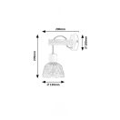 Rábalux 71025 Rattan falikar