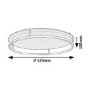 Rábalux 71033 Farenzo 57,5x10,5cm, 2000lm, 3000/4000K újrahasznosított filc betétes mennyezeti lámpa