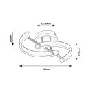 Rábalux 71052 Jarnelle 58x27x15cm, 2150lm, 3000K mennyezeti lámpa