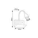 Rábalux 71089 Tacito fali lámpa