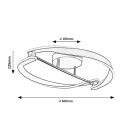 Rábalux 71149 Adalind 60x12,5cm, 2200lm, 3000K mennyezeti lámpa