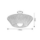 Rábalux 71248 Revan 40x19cm, 1xE27  mennyezeti lámpa