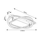 Rábalux 71280 Kallira 59x13cm, 3800lm, 3000K mennyezeti lámpa