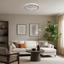 Rábalux 71281 Efrael 40x6cm, 1700lm, 3000-6500K, dimm, távirányítós mennyezeti lámpa