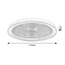 Rábalux 71282 Zofrael 51x6cm, 2400lm, 3000-6500K, dimm, távirányítós mennyezeti lámpa