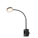 Rábalux 71284 Tivro 33,5cm, 320lm, 3000/4000/6000K, dimmeres, USB aljzatos, konnektorba dugható falikar