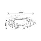 Rábalux 71288 Holize 45x51x9cm, 3400lm, 4000K mennyezeti lámpa