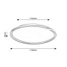 Rábalux 71291 Mathiola 56x6cm, 2450lm, 3000K mennyezeti lámpa