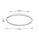 Rábalux 71291 Mathiola 56x6cm, 2450lm, 3000K mennyezeti lámpa