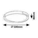 Rábalux 71292 Jindri 50x8cm, távirányítós, fényerőszabályzós, 3000lm, 3000-6500K mennyezeti lámpa