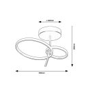 Rábalux 71296 Emilion 39x28cm, 1450lm, 4000K mennyezeti lámpa