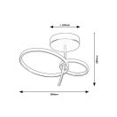 Rábalux 71296 Emilion 39x28cm, 1450lm, 4000K mennyezeti lámpa