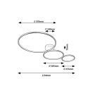 Rábalux 71297 Formand 115x57x7,5cm, 1100lm, 3000K mennyezeti lámpa