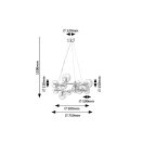 Rábalux 71300 Aslov 71x120cm, 11xG9 függesztett lámpa