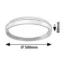 Rábalux 71308 Ladan 50x8cm, távirányítós, fényerőszabályzós, 3000lm, 3000-6500K mennyezeti lámpa