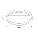 Rábalux 71309 Thric 40x3,5cm, 1250lm, 3000K mennyezeti lámpa