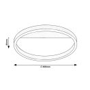 Rábalux 71311 Thrac 40x3,5cm, érintőkapcsolós, 1350lm, 4000K mennyezeti lámpa