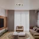 Rábalux 71317 Taneli 48x48x4,5cm, távirányítós, fényerőszabályzós, 4950lm, 3000/4000/6000K mennyezeti lámpa