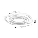 Rábalux 71317 Taneli 48x48x4,5cm, távirányítós, fényerőszabályzós, 4950lm, 3000/4000/6000K mennyezeti lámpa