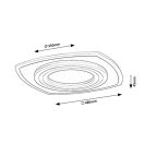 Rábalux 71318 Taneli 48x48x4,5cm, távirányítós, fényerőszabályzós, 6100lm, 3000/4000/6000K mennyezeti lámpa