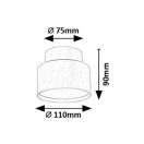 Rábalux 71319 Ovidia 11x9cm, 920lm, 3000K, háttérilágításos mennyezeti lámpa