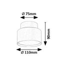 Rábalux 71324 Ovidia 11x9cm, 920lm, 3000K, háttérilágításos mennyezeti lámpa