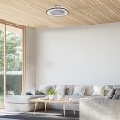 Rábalux 71331 Dalfon 48,5x14cm, 2800lm, távirányítós, 3000-6500K, fényerőszabályzós, 5 sebbességfokozatban állítható ventilátoros lámpa